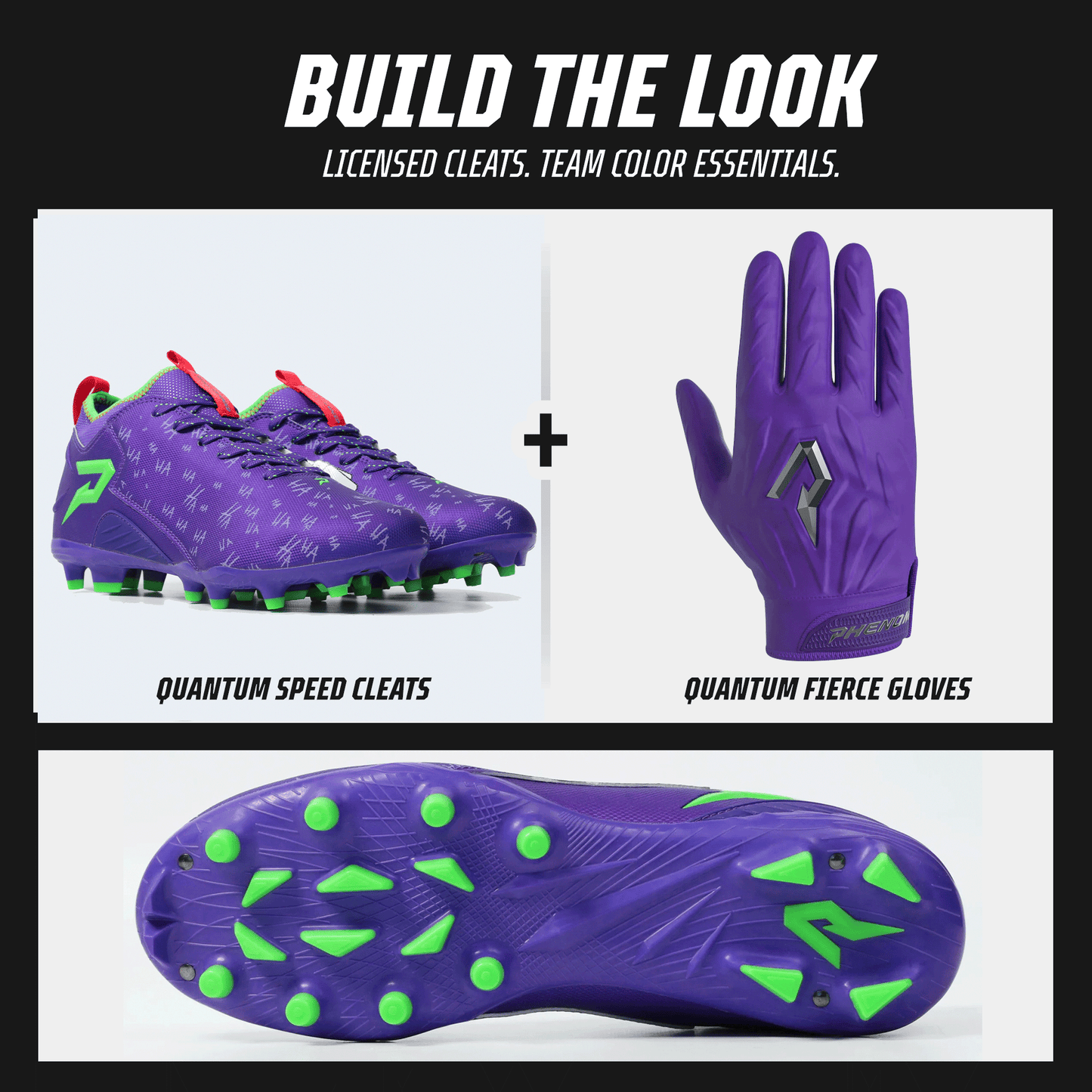 Classic 'The Joker' Cleats — Quantum Speed by Phenom Elite