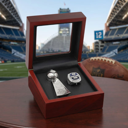 2025 Seattle Championship Trophy & Ring Set – Collectible Fan Edition