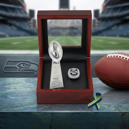 2025 Seattle Championship Trophy & Ring Set – Collectible Fan Edition