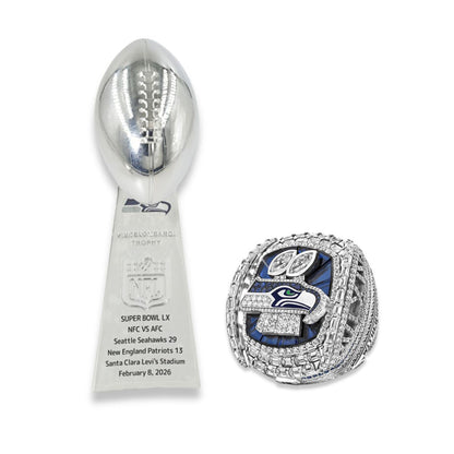 2025 Seattle Championship Trophy & Ring Set – Collectible Fan Edition