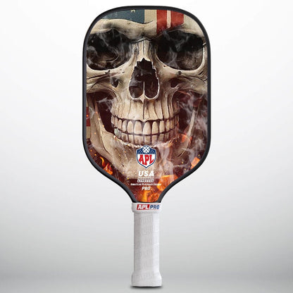 APL - Smoky Skull Pickleball Paddle | 16mm Carbon Fiber | Best Pickleball Paddles | American Pickleball League