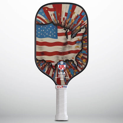 APL - US Map Pickleball Paddle | 16mm Carbon Fiber | Best Pickleball Paddles | American Pickleball League