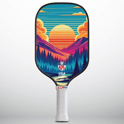 APL - Trees Pickleball Paddle | 16mm Carbon Fiber | Best Pickleball Paddles | American Pickleball League