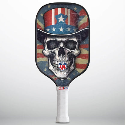 APL - Skulls Hat Pickleball Paddle | 16mm Carbon Fiber | Best Pickleball Paddles | American Pickleball League