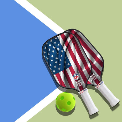 APL - US Flag Pickleball Paddle | 16mm Carbon Fiber | Best Pickleball Paddles | American Pickleball League