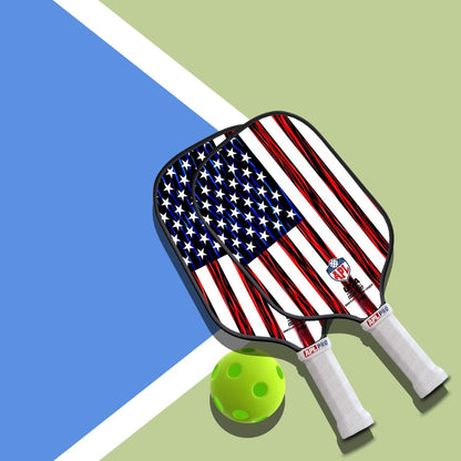 APL - US Flag Pickleball Paddle | 16mm Carbon Fiber | Best Pickleball Paddles | American Pickleball League