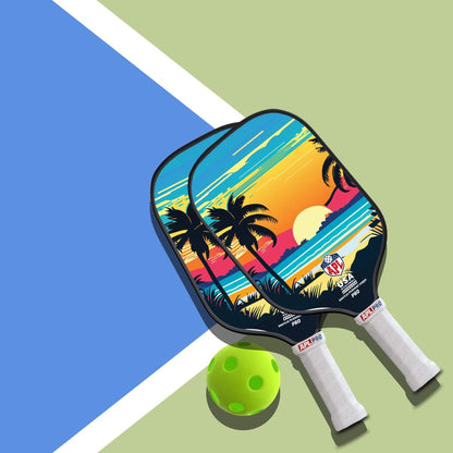 APL - Sunset Pickleball Paddles | 16mm Carbon Fiber | Best Pickleball Paddles | American Pickleball League