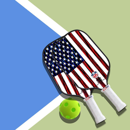 APL - US Flag Pickleball Paddle | 16mm Carbon Fiber | Best Pickleball Paddles | American Pickleball League