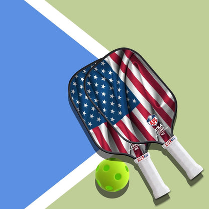 APL - US Flag Pickleball Paddle | 16mm Carbon Fiber | Best Pickleball Paddles | American Pickleball League