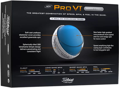 Titleist 2026 Pro V1 Enhanced Alignment Golf Balls