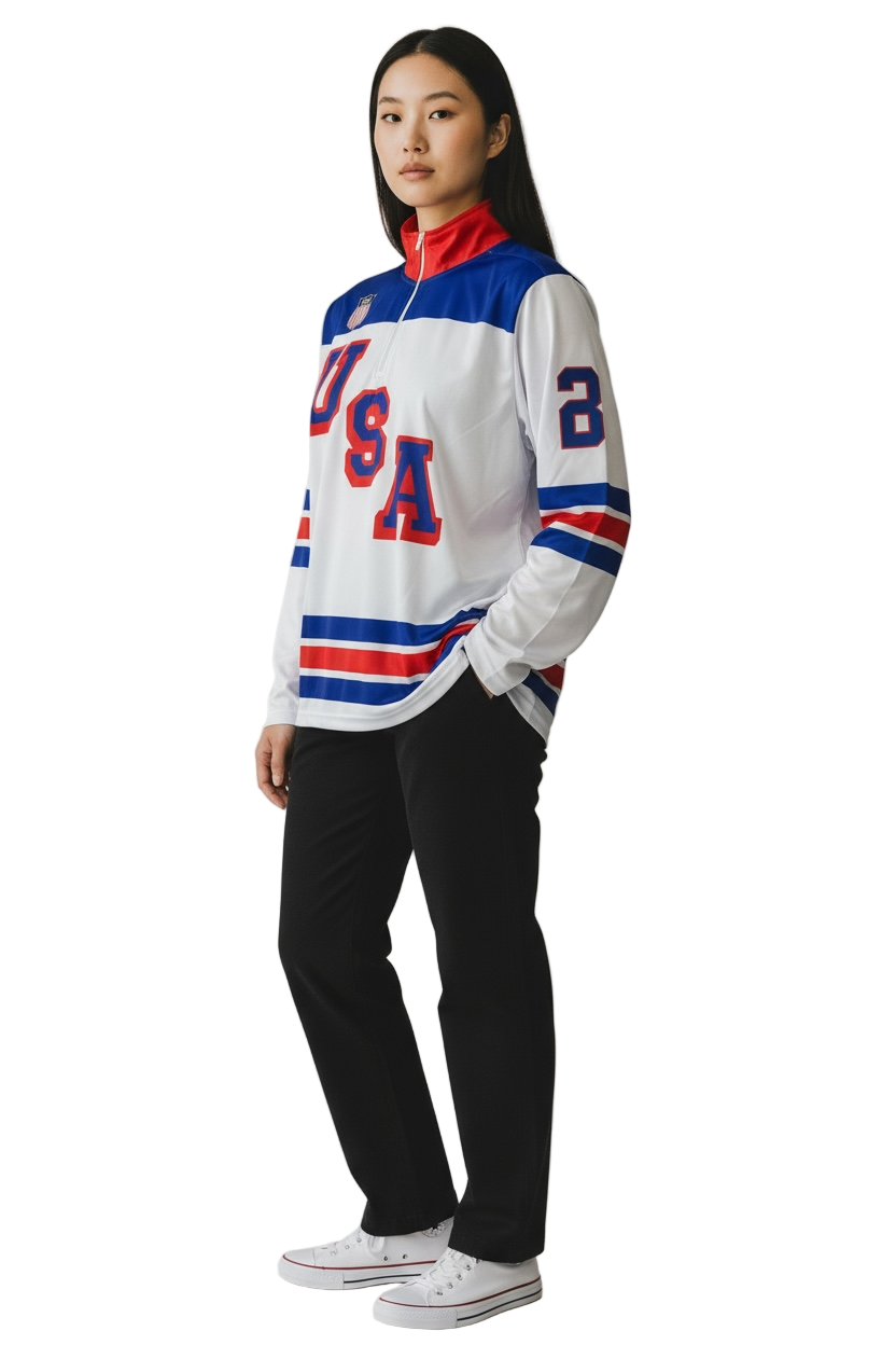 USA Hockey 2026 Replica Lightweight White 1/4 Zip Pullover- Some sizes will ship by 02/28/26
