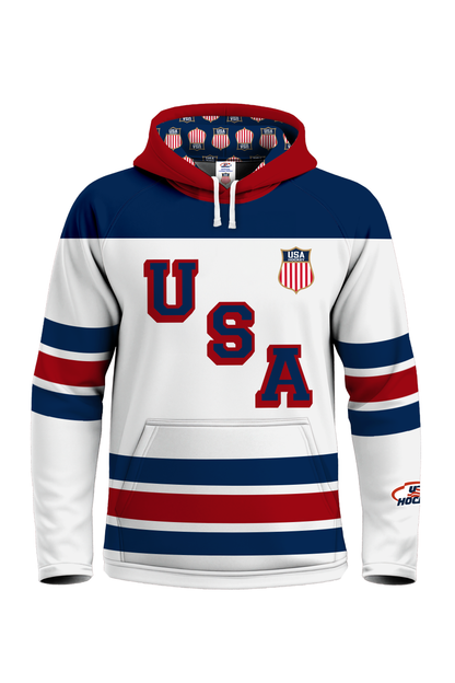 USA Hockey 1960 Gold Official 2026 Jersey Replica Jersey Hoodie