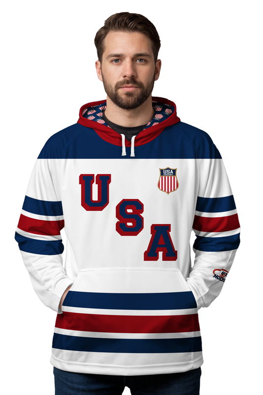 USA Hockey 1960 Gold Official 2026 Jersey Replica Jersey Hoodie