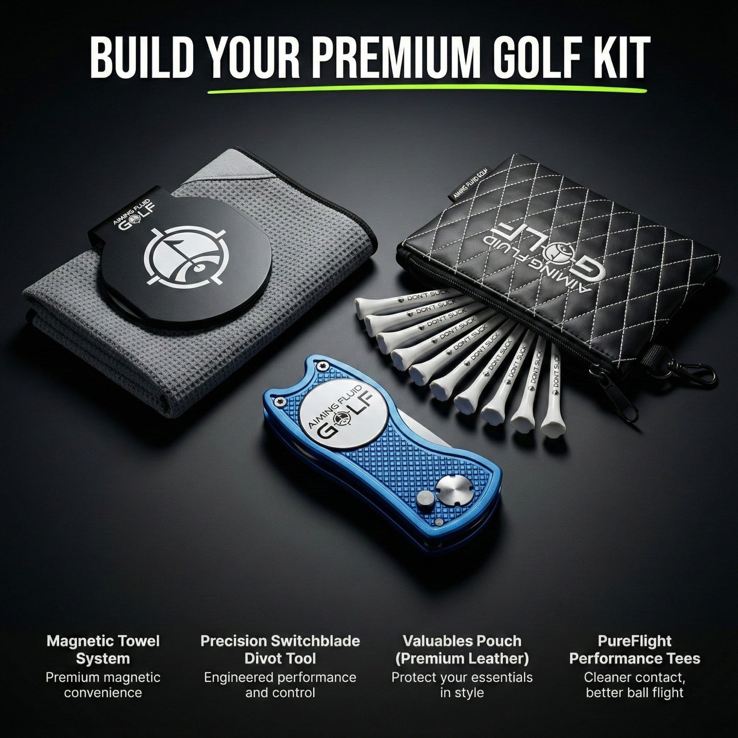 Foldable 5-in-1 Divot Tool with Magnetic Ball Marker