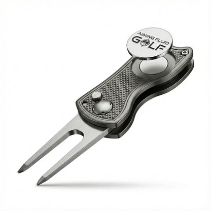 Foldable 5-in-1 Divot Tool with Magnetic Ball Marker