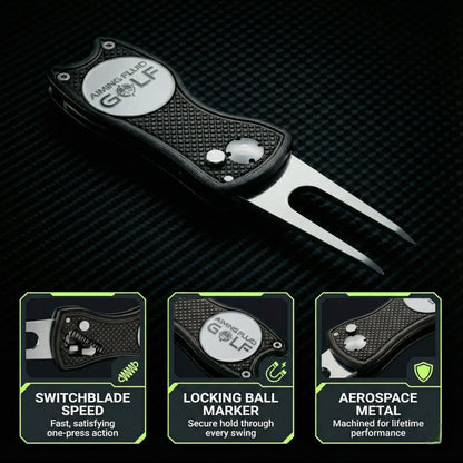 Foldable 5-in-1 Divot Tool with Magnetic Ball Marker