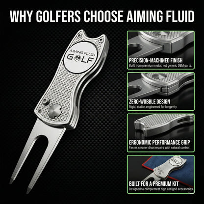 Foldable 5-in-1 Divot Tool with Magnetic Ball Marker