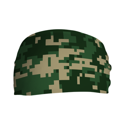 Cooling Headband: Green Digi Camo