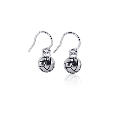 Volleyball Dangle Earrings - Silver