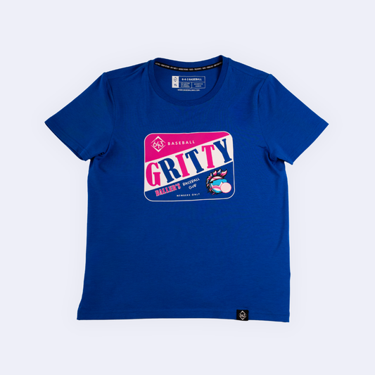 Gritty Vintage Youth Tee - Blue V2