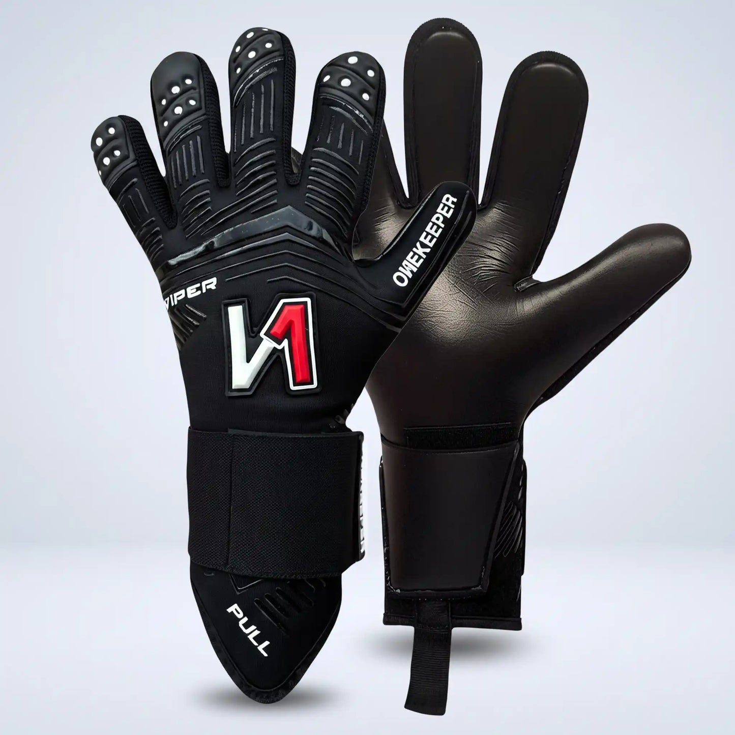 Viper All Black Goalkeeper Gloves