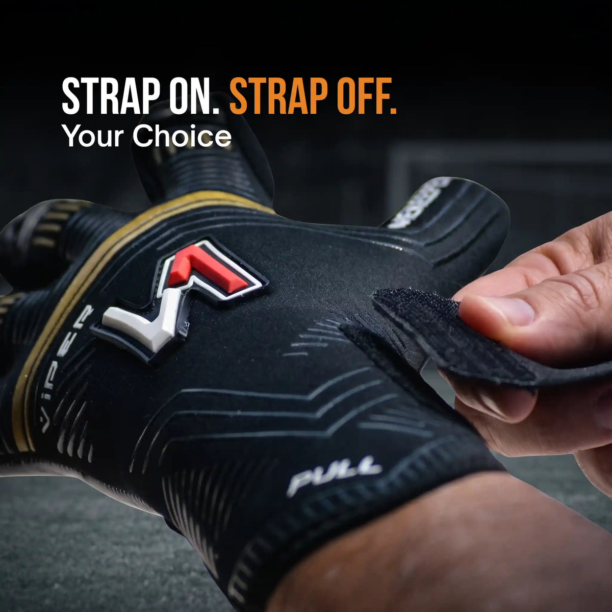 Viper Black and Gold Goalkeeper Gloves