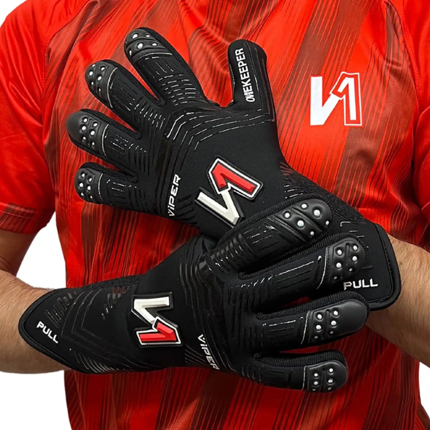 Viper All Black Goalkeeper Gloves