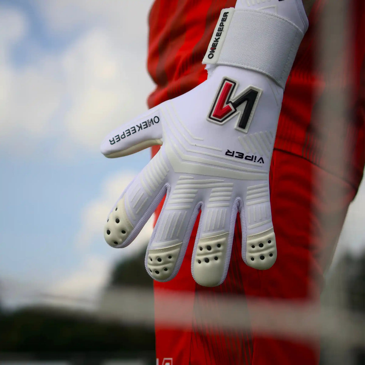 Viper All White Goalkeeper Gloves