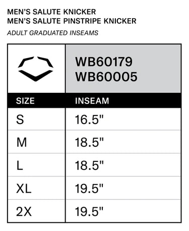 Evoshield Men's Salute Knicker Baseball Pant
