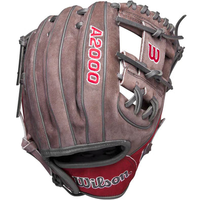 Wilson - 2023 DECEMBER GOTM A2000 PF88 "COAL/RED" 11.25" Baseball Glove: WBW1016911125