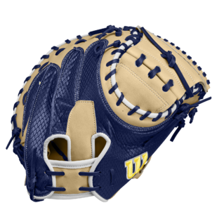 Wilson 2024 Winter A2000 SA34SS Blonde/Navy 34.00" Baseball Catcher's Mitt WBW10253134