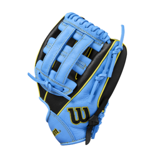 Wilson 2025 A500 Black/Cool Blue/Yellow 10.50" Baseball Glove WBW102536105