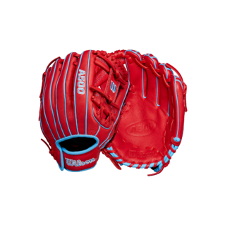 Wilson 2025 A500 Red/Blue/White 11.50" Baseball Glove WBW102540115