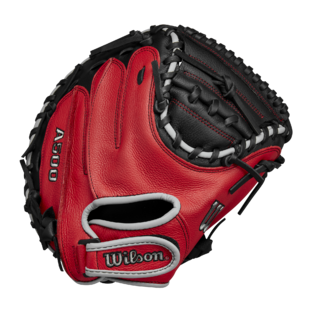 Wilson 2025 A500 Black/Red/Grey 32.00" Baseball Catcher's Mitt WBW10254632