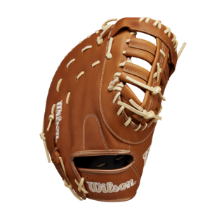 Wilson 2025 A1000 1620 Saddle Tan/Blonde/White 12.50" Baseball 1st Base Mitt WBW102587125