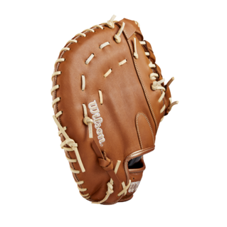 Wilson 2025 A1000 1620 Saddle Tan/Blonde/White 12.50" Baseball 1st Base Mitt WBW102587125