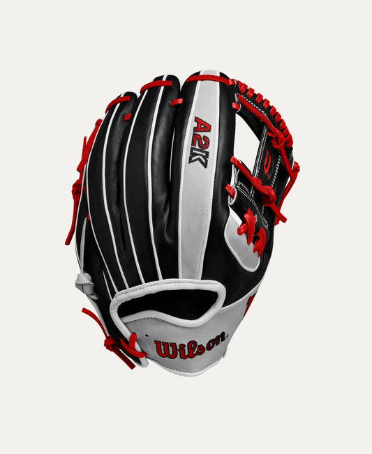 Wilson 2025 Spring A2K 1724 Silver/Black 11.75" Baseball Glove WBW1026911175