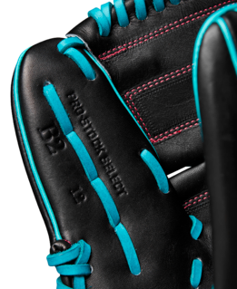 Wilson 2025 Spring A2K B2 Black/Teal 12.00" Baseball Glove WBW10269212
