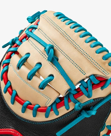 Wilson 2024 Fall A2000 PF33 Black/Blonde 33" Baseball Catcher's Mitt WBW10270833