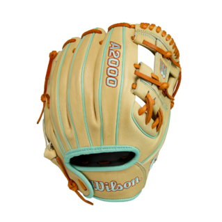 Wilson 2025 Summer A2000 DP15 Blonde/Seafoam 11.50" Baseball Glove WBW103224115