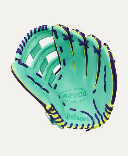 Wilson 2025 Fall A2000 1810SS Purple/Seafoam 12.75" Baseball Glove WBW1034571275