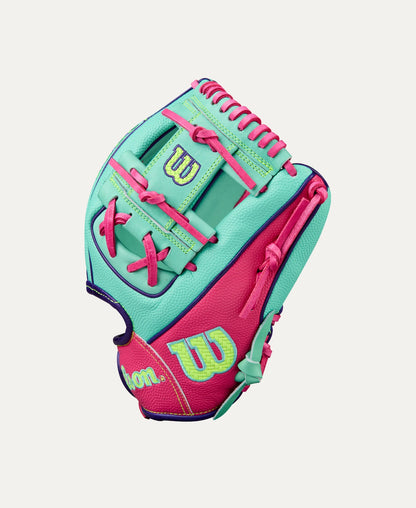 Wilson 2025 Fall A2000 DP15SS Seafoam/O 11.50" Baseball Glove WBW103461115