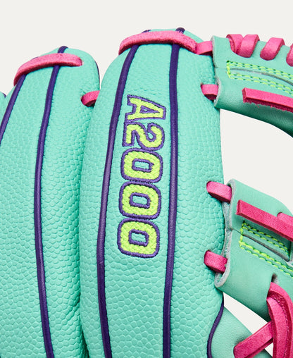 Wilson 2025 Fall A2000 DP15SS Seafoam/O 11.50" Baseball Glove WBW103461115