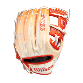 Wilson 2025 June GOTM A2000 1975 Creamsicle 11.75" Baseball Glove: WBW103481