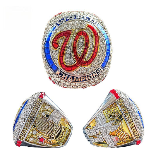 2019 Washington Nationals Baseball Championship Ring Replica – Fan Exclusive Collectible Gift