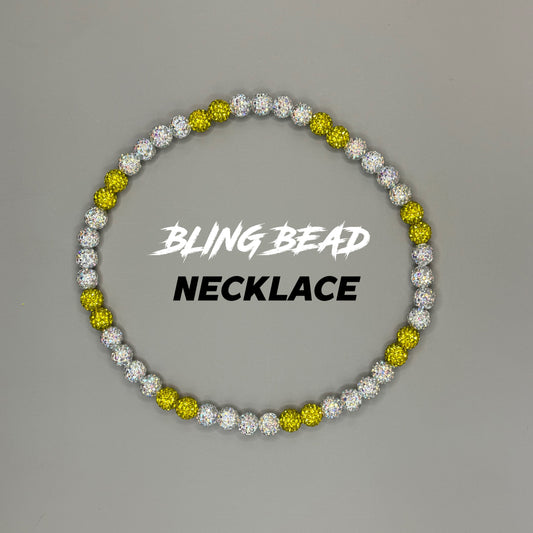 RAD - Bling Bead Necklace (White/Yellows)