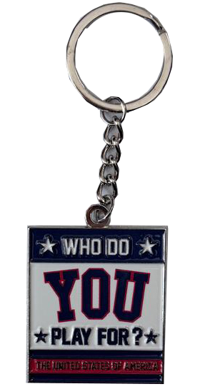 USA Hockey Miracle on Ice 1980 Official Who Do You Play For Key Chain