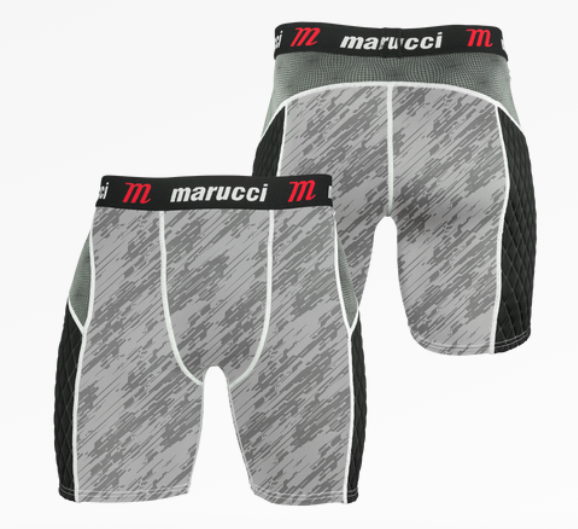 Marucci Youth Padded Baseball Sliding Shorts w/Cup Pocket: MASLCP