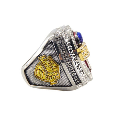 2027 Fantasy Football Championship Ring Replica – Ram Head Design with Color Enamel Details