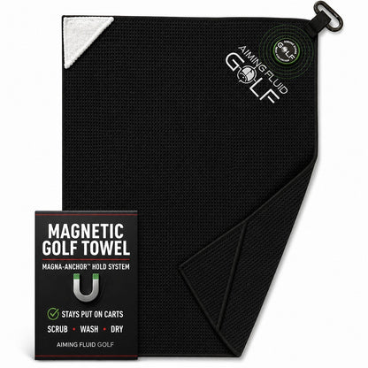 Magna-Anchor™ Magnetic Golf Towel – Stubby (16×24)